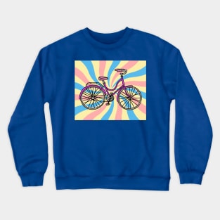 Retro Vintage Bicycle Biker Lover Crewneck Sweatshirt